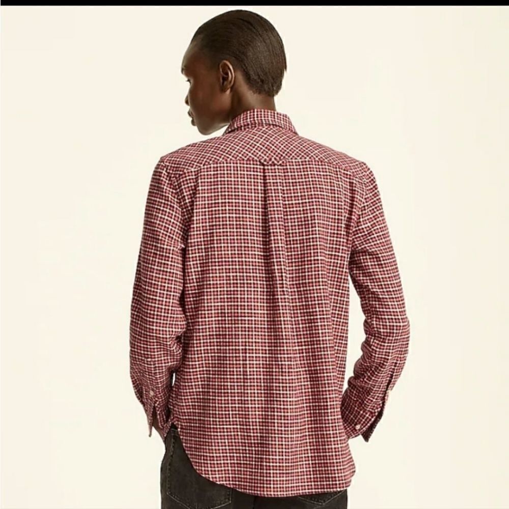 NWT J CREW Flannel Plaid Shirt - Picture 3 of 9